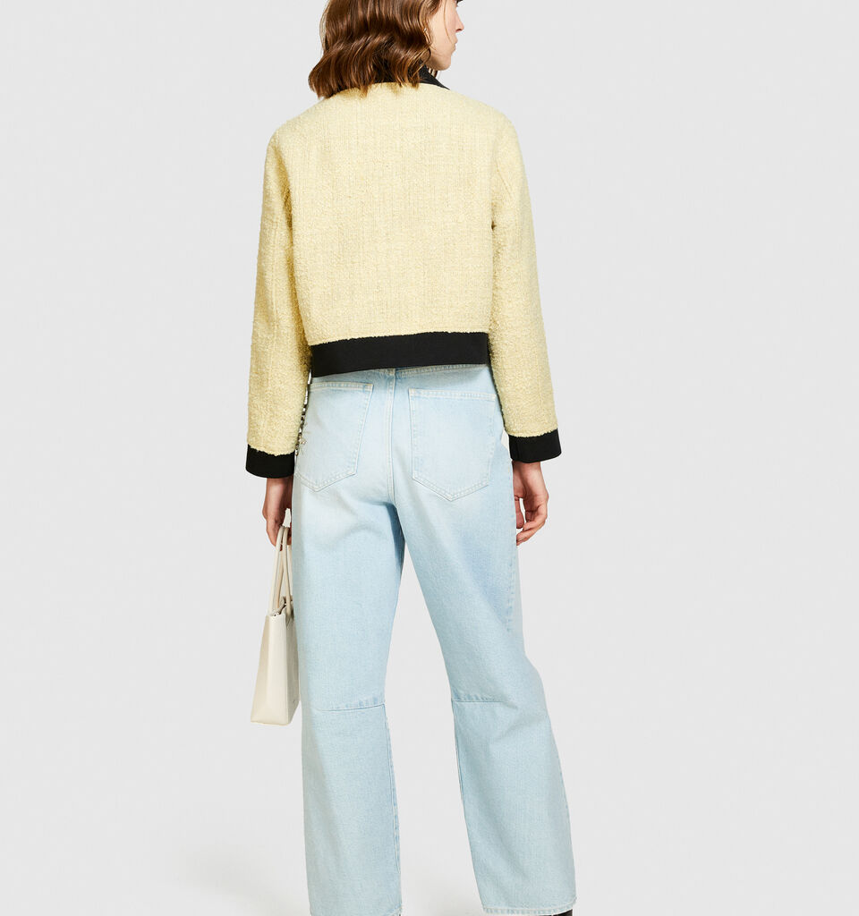 Barrel fit jeans with embroidery - women's carrot fit jeans - Light Blue | Sisley image number 3